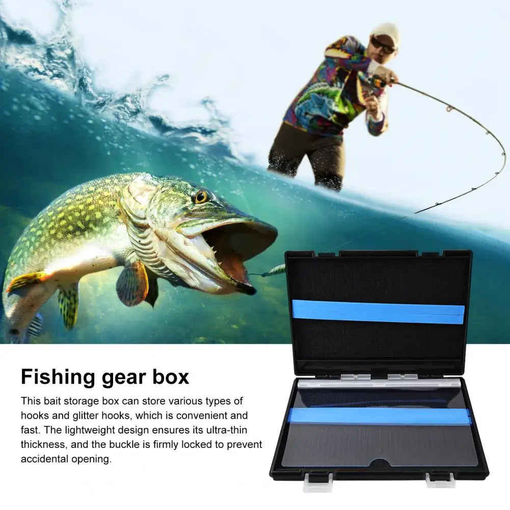 Fishing Tackle Box Bait Vault Tackle Box Double Side Capacity Tackle Trays Fishing Lure Box For Fish Hooks Sequined Lures