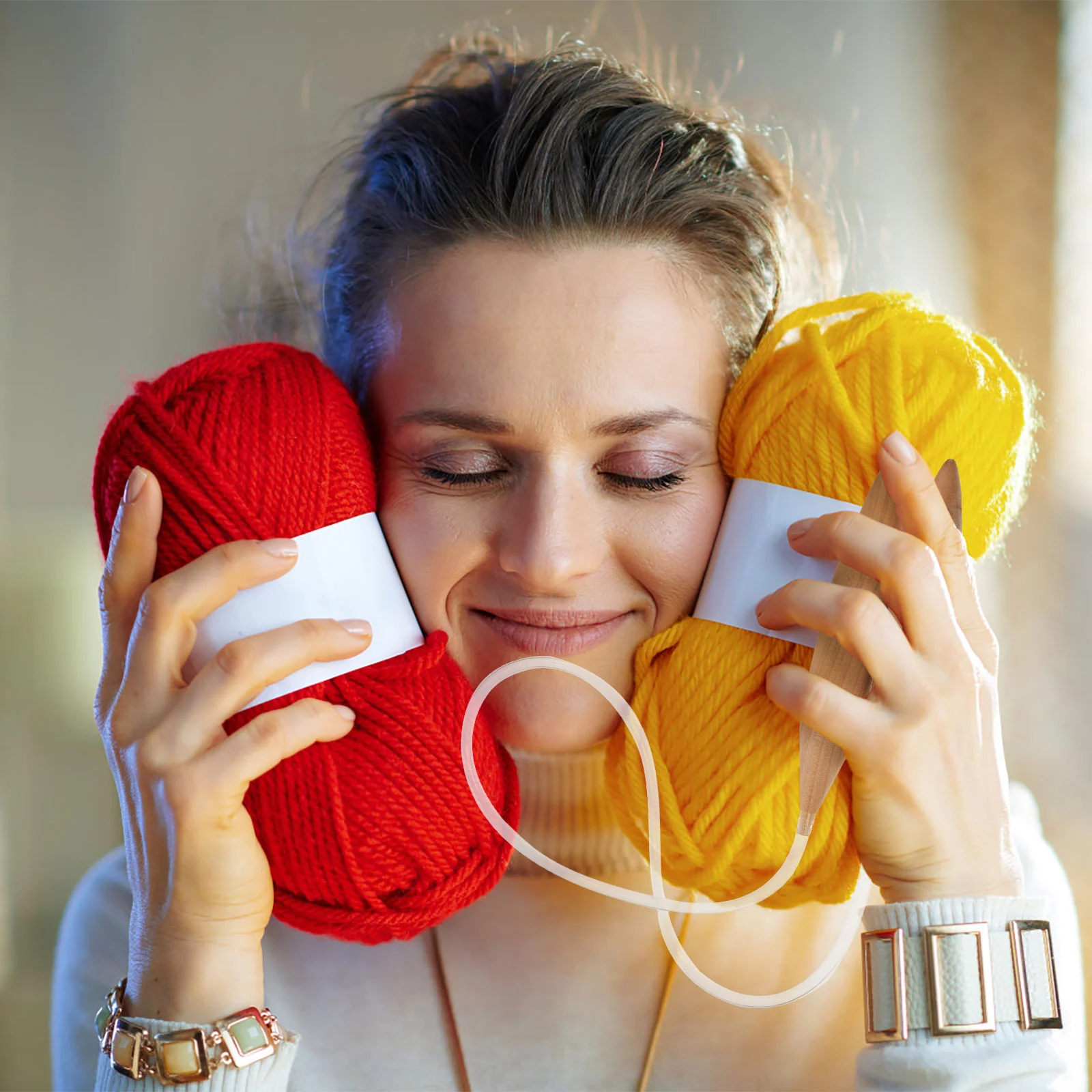 Crochet Hooks Household Knitting Needles Tools Smooth Circular Plastic Pvc Rods