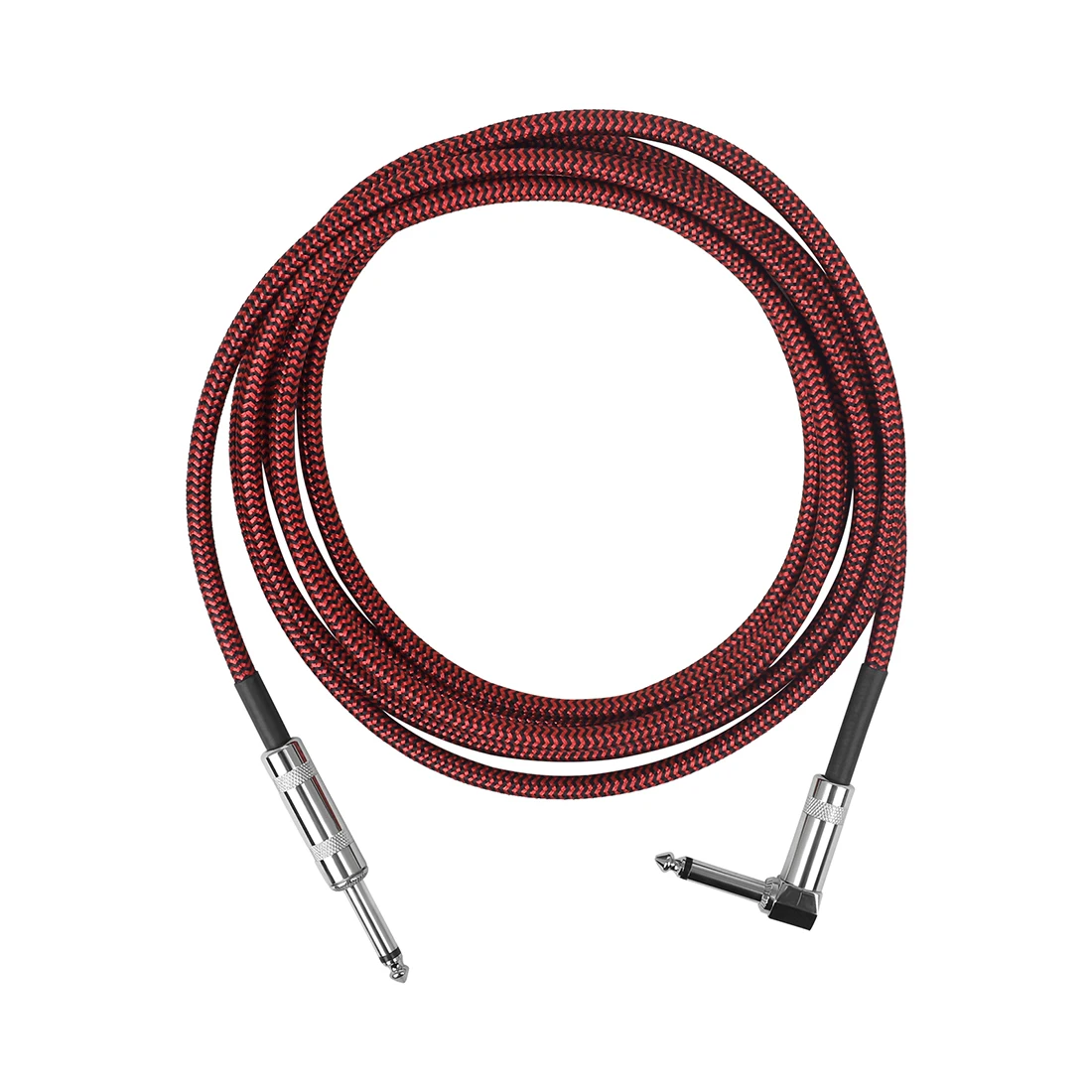 3 Meters Guitar Cable Audio Cable Noise Reduction Line Color Braided Shielded Cable Electric Guitar Bass Parts & Accessories