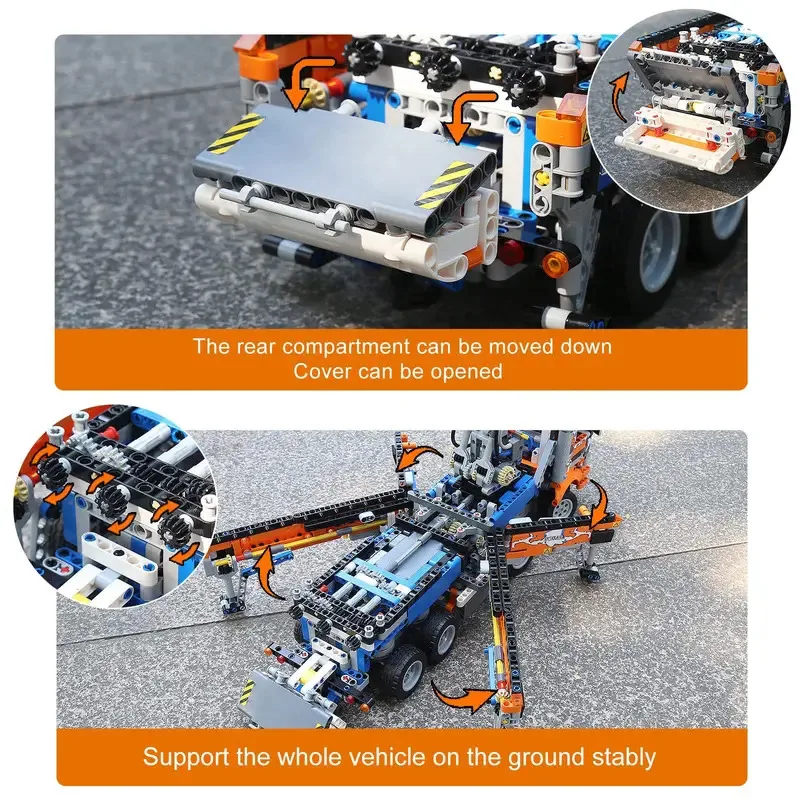 Stampo Re 19014 Auto Tecnica Giocattoli Il MOC-89879 Pneumatico Pompa di Calcestruzzo Modello di Camion Building Block Mattoni Bambini Regali Di Natale