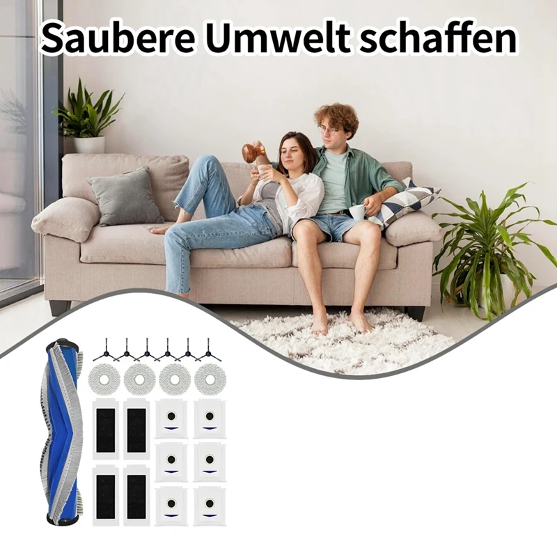 ไม้ถูพื้นสำหรับ T30 Ecovacs deebot T30สูงสุด T30 Pro แปรงไม้ถูพื้นผ้ากรอง HEPA อะไหล่ทดแทนถุงหูรูด