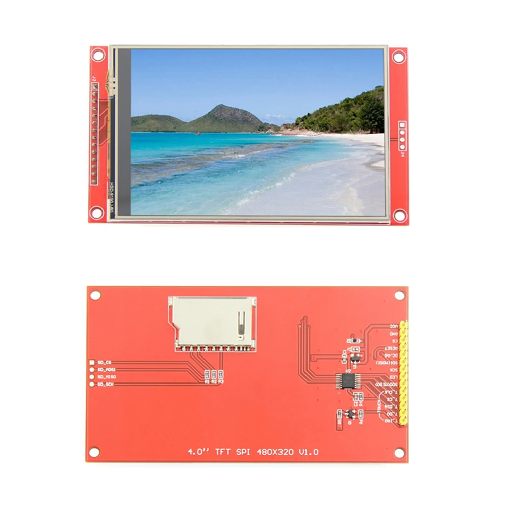 3.5 inch 4.0 inch 4 Wire SPI Serial LCD Display Screen Module 480*320 Color Touch Display ST7796S ILI9488 Interface TFT Module