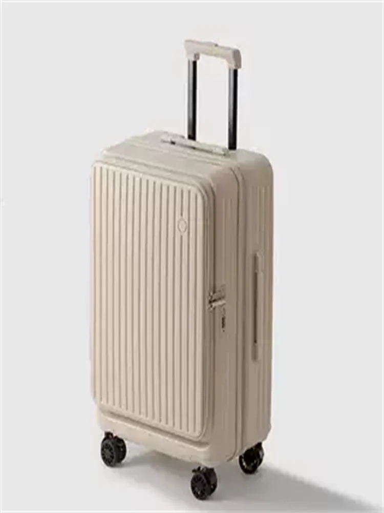 Anti-Fall Lage Side Open Cover Tee-Piece Set 20 Inch Boarding Box Expandable Travel Suitcase 24 Inch Cheed Bag Passwor...