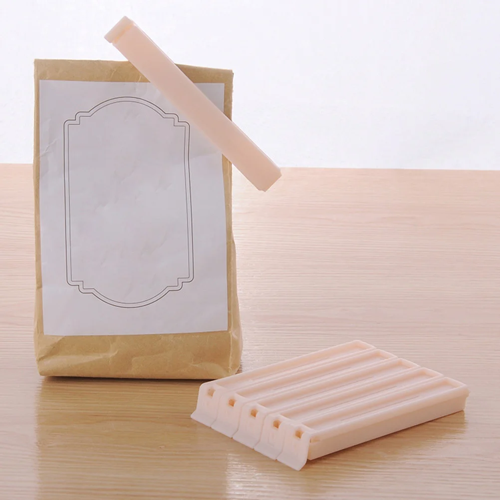 

6 pcs Reusable Fresh Sealing Clips Non-Stick Bag Sealer For Food Storage Snack Tea Powder Organizer Clip Home Kitchen
