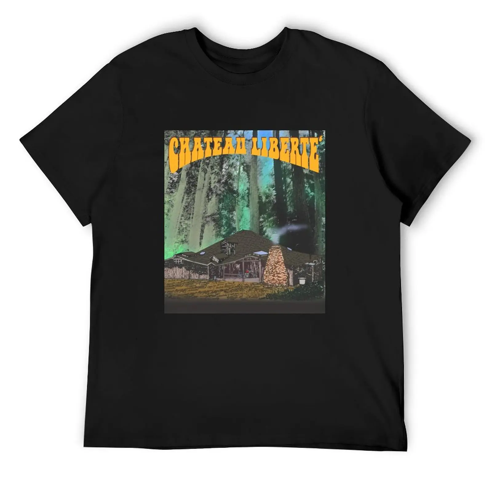 

The Legendary Chateau Liberte' Documentary Film Poster T-Shirt sweat cotton man t-shirts korean fashion mens t shirt graphic