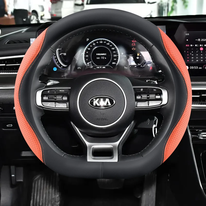 D Shape Car Steering Wheel Cover For Kia K5 Ceed GT Stonic Proceed Sportage 2021 2020 2019 2018 2017 GT Sport Auto Accessories
