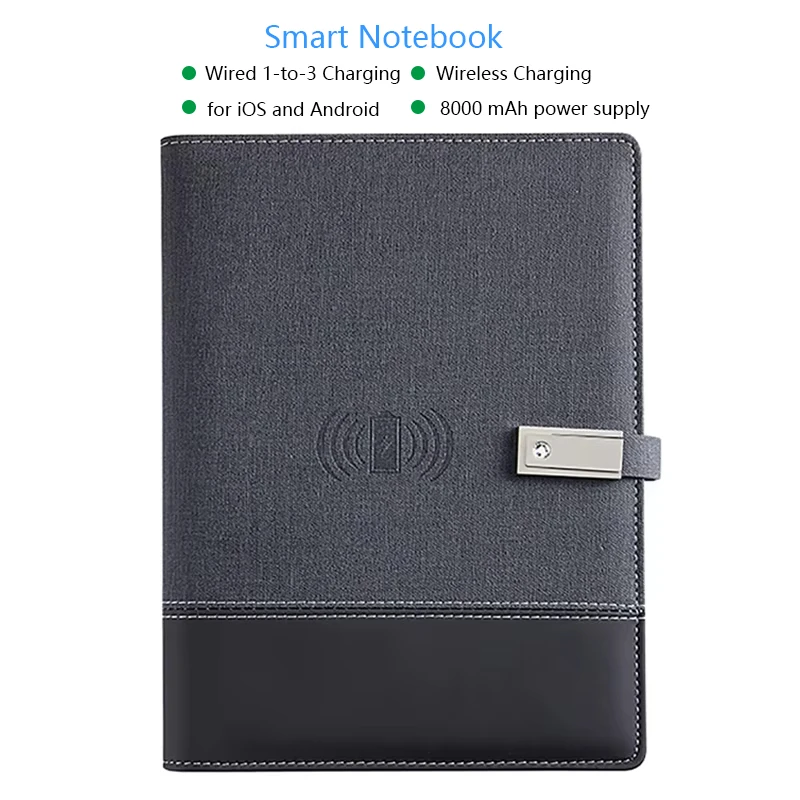 

A5 Smart Notebook Wireless & Wired Charging Book Record Note Drawing Bluetooth Writing Notepad for Student Designer Business Man