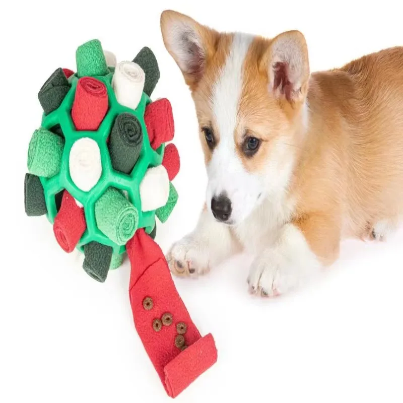 

Pet Dog Toys For Aggressive Chewers Indestructible Fried Smell Ball Blind Box Hidden Food Puzzle To Prevent Demolition