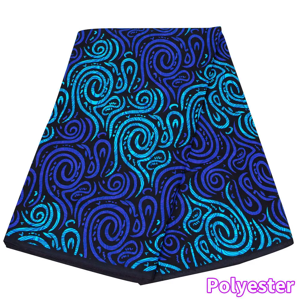Ankara African Print Batik Pagne Real Wax Fabric DIY Sewing Patchwork Wedding Dress Craft Material Polyester High Quality Tissu view 5