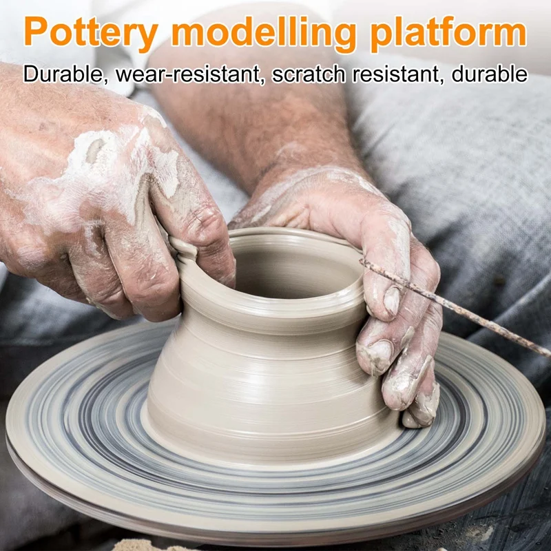 SEWS-30Cm Pottery Wheel Modelling Platform Sculpting Turntable Model Making Clay Sculpture Tools Round Rotary Turn Plate Pottery