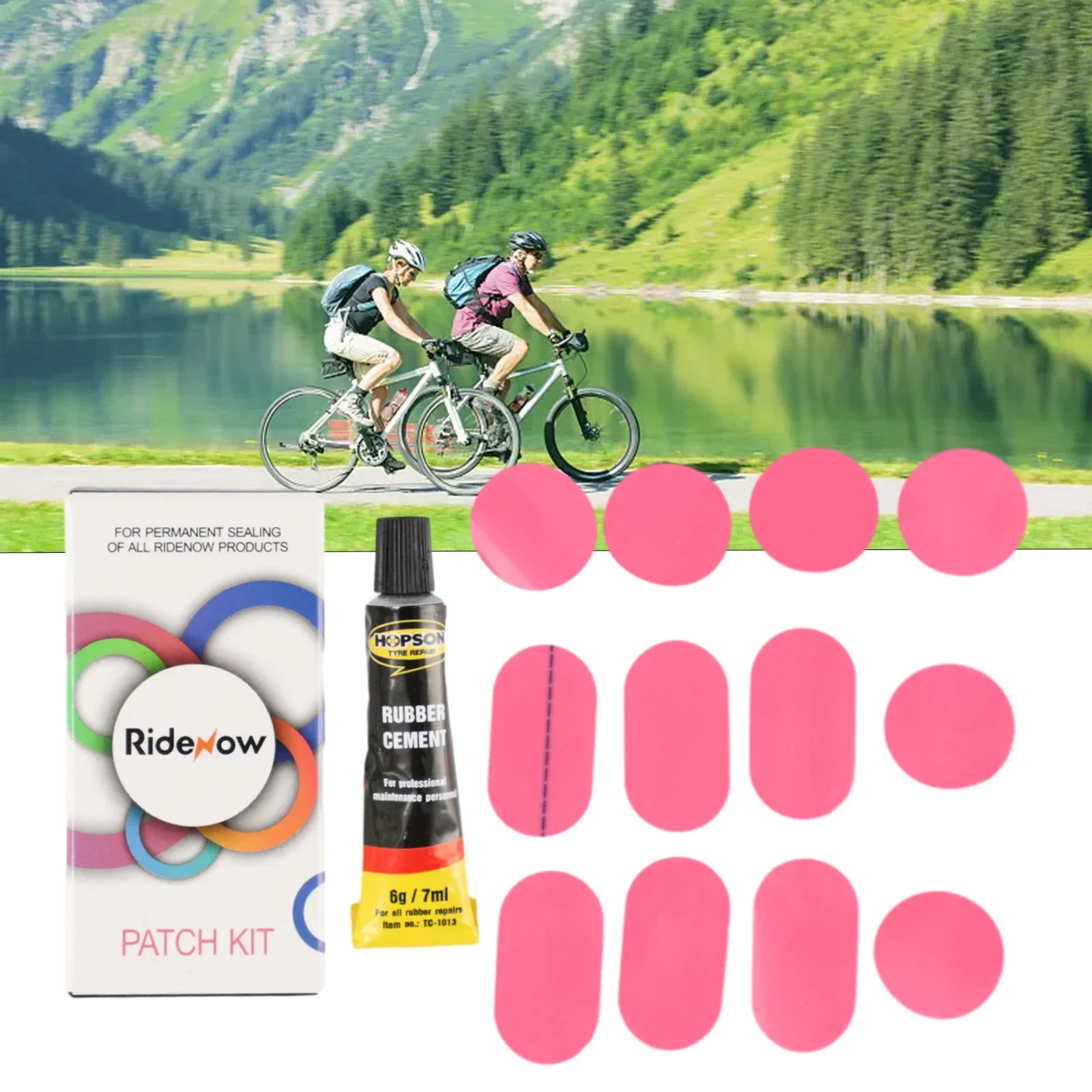 TPU Bike Puncture Repair Kit Transparent Patches For Ridenow TPU Inner Tubes Repair Set Lightweight Mountain Road Bike Accessory