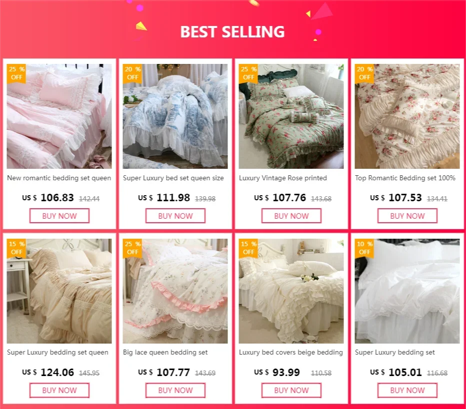 Top Luxury White European Bedding White Ruffle Comforter cover White Bedding Holiday Bedding Lace Cotton Set Queen