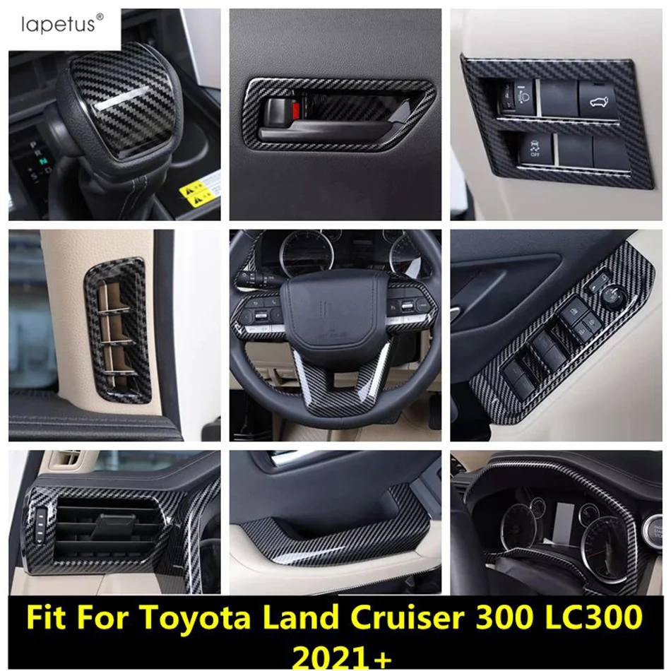 

Steering Wheel / Door Armrest Panel / Head Lamp / Window Lift Cover Trim Accessory For Toyota Land Cruiser 300 LC300 2021 - 2024