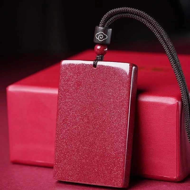 

Новый фирменный кулон из необработанной киновари без имеет значение, ювелирные изделия унисекс