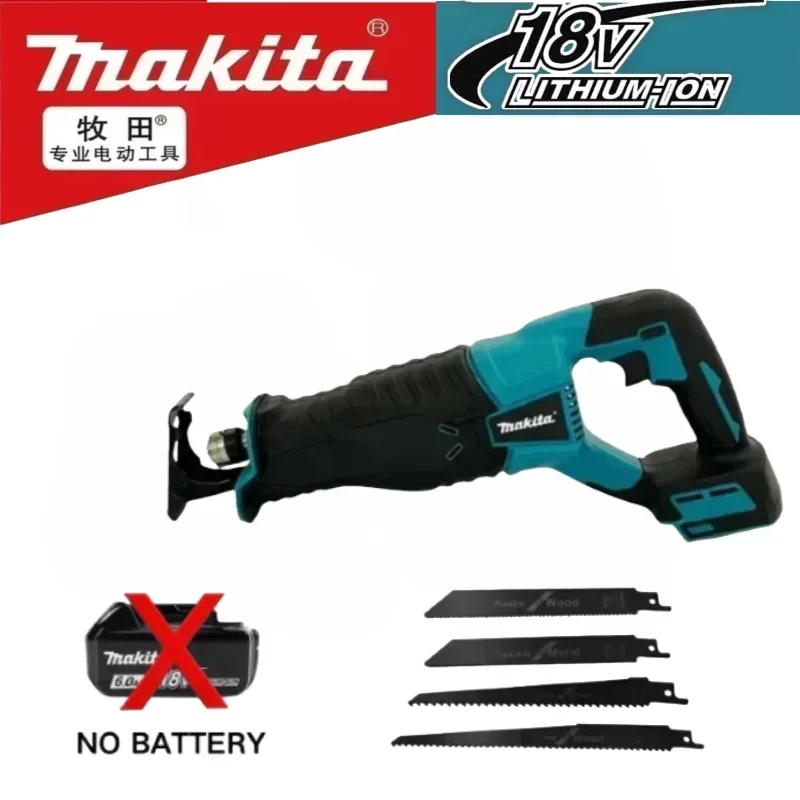 

Набор бесщеточной сабельной пилы Makita, портативная аккумуляторная пила с 4 лезвиями, совместимая с аккумулятором Makita 18V LXT