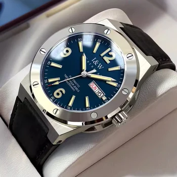 IW موضة جديدة تاريخ الرجال ساعة NH36 حركة أوتوماتيكية مضيئة العلامة التجارية الفاخرة الرياضة ساعة ميكانيكية Relogio Masculino