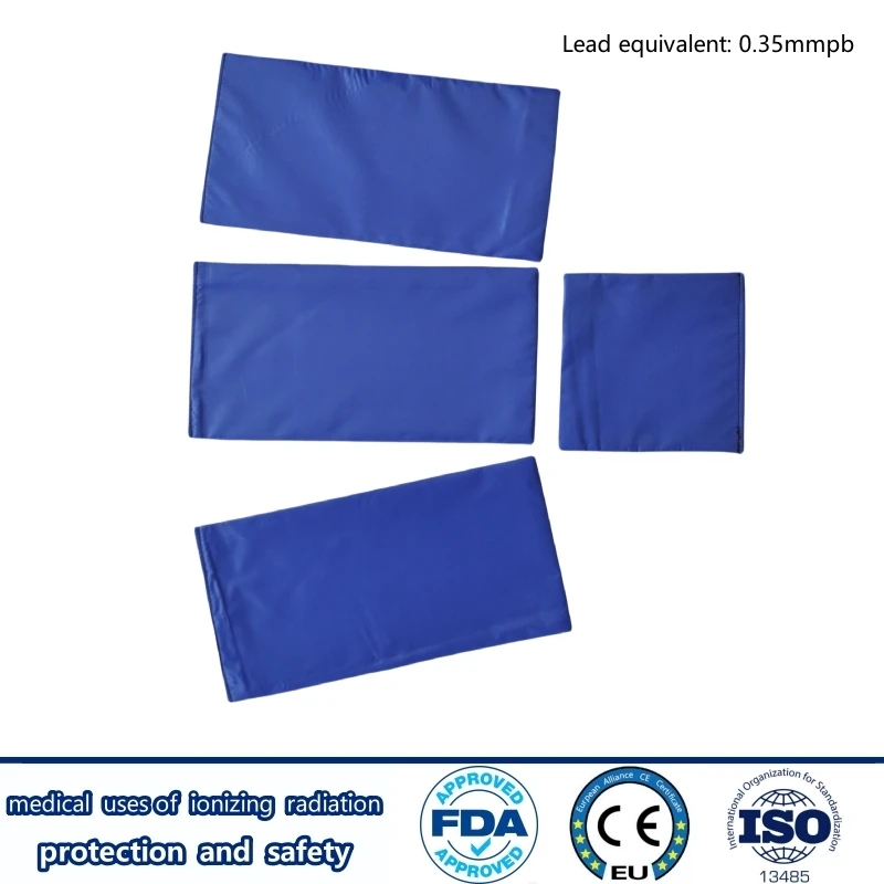 Proteção radiológica de raios X 0,35mmpb chumbo conjunto de cachecol combinado fábrica radioativa acessórios de proteção contra radiação nuclear
