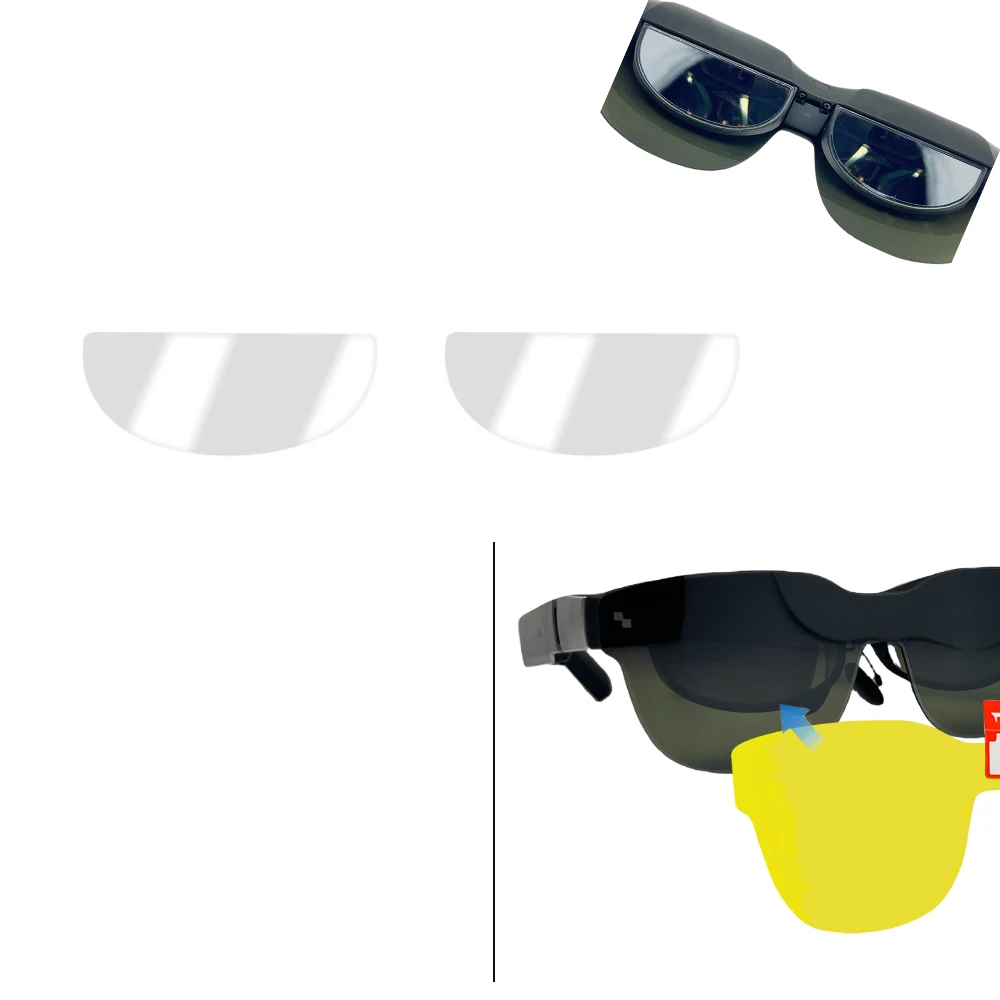 

for RayNeo Air2/Air2s/Air3s/3s Pro Film Set of High-definition Anti-scratch AR Glasses Protective Film front PET Lens film
