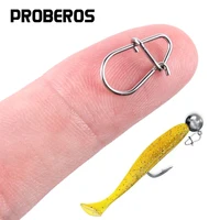 PRO BEROS-Pin de Pesca enganchado a presión, accesorio de acero inoxidable 100, barril de Pesca giratorio, Conector de señuelo, 50-304 Uds.