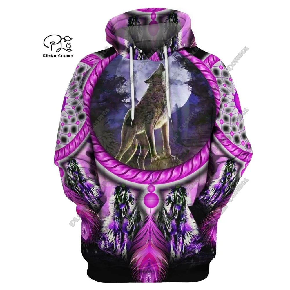 

3D Printing New Aboriginal Collection Tribal Dreamcatcher Feather Art Unisex Clothing Casual Hoodie/Sweatshirt/Zip/T-Shirt Y-4