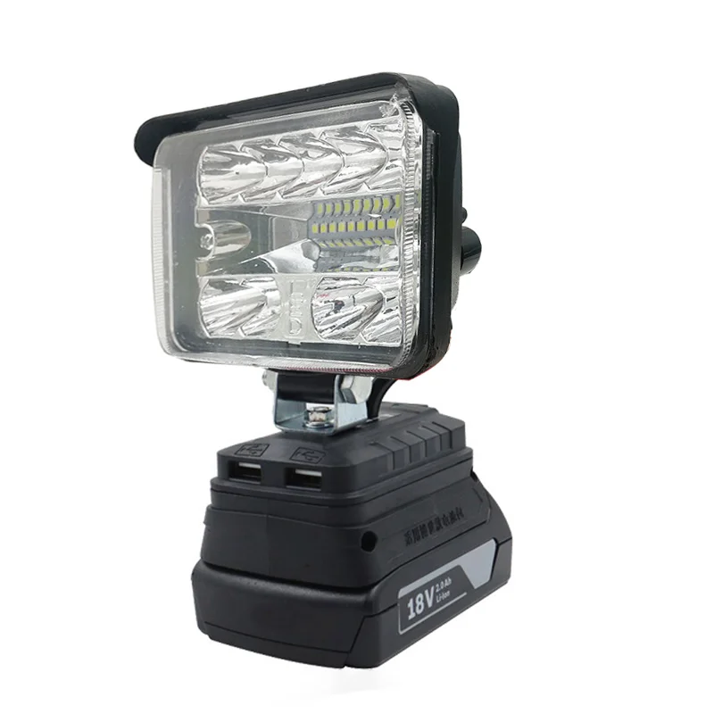 `LED Work Light for Bosch 18V Li‑ion Battery BAT609 BAT618 Portable Spotlight Torch with USB Output
