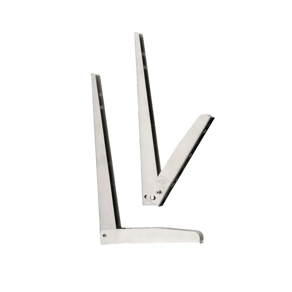 Folding Support Bracket Wall Mounted Shelf Brackets Steel L-bracket Heavy Duty Foldable Home Store Display Durable Easy Install