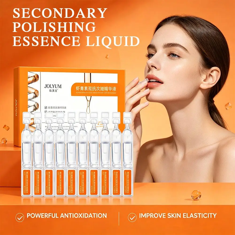 Astaxanthin Anti-Sugar Face Serum For Dullness Sagging Skin 1.5ml 10Pcs/Box JOLYUM Anti-Oxidant Firming Hydrating Facial Essence