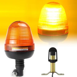 Amber 60 LED Rotating Flashing Beacon Light Flexible Mount Strobe Warning Lamp Forklift Tractor Emergency Signal indicator light