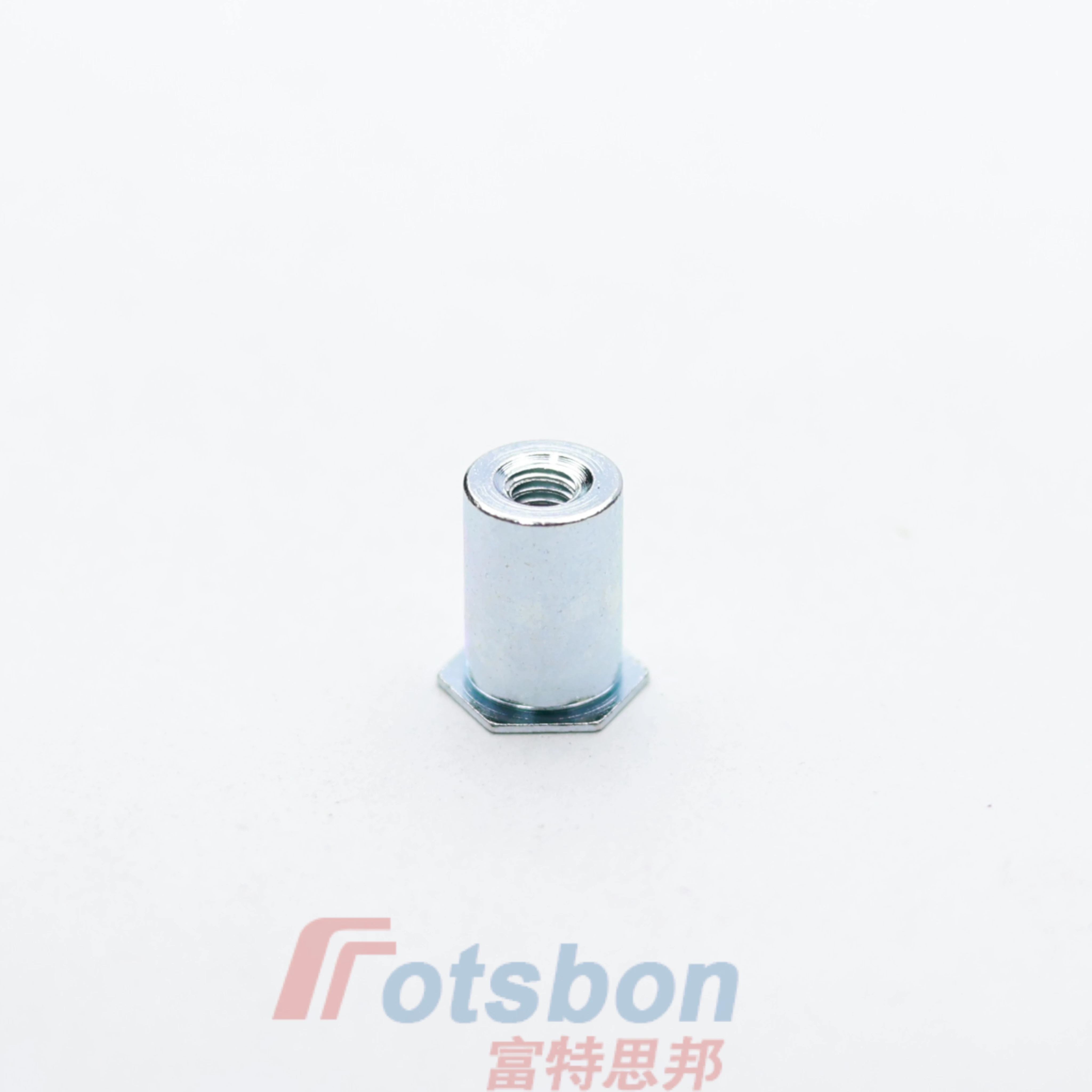 TSO-M25-2/3/4/6/8/10/12/14/16/18/1900Thin Head Threaded Standoffs Carbon Steel Zinc Plated Self-clinching Screw Nuts Fasteners