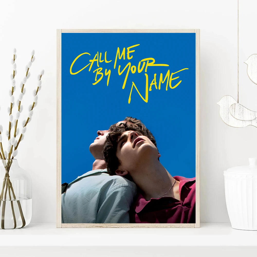 Gay Love Movie Call Me By Your Name Timothee Chalamet Movie Poster Canvas Printing Wall Art Decoration Home Living Room Decor