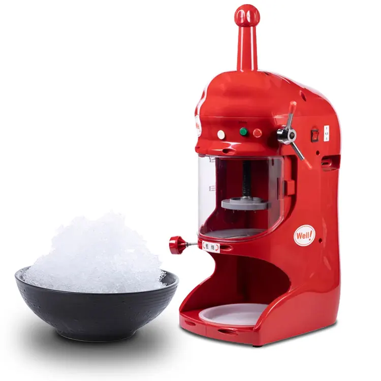 Commercial Snow Cone Machine Automatic Ice Shaving Machine Ice Crusher for Beverage Shop 90 Kg/hour