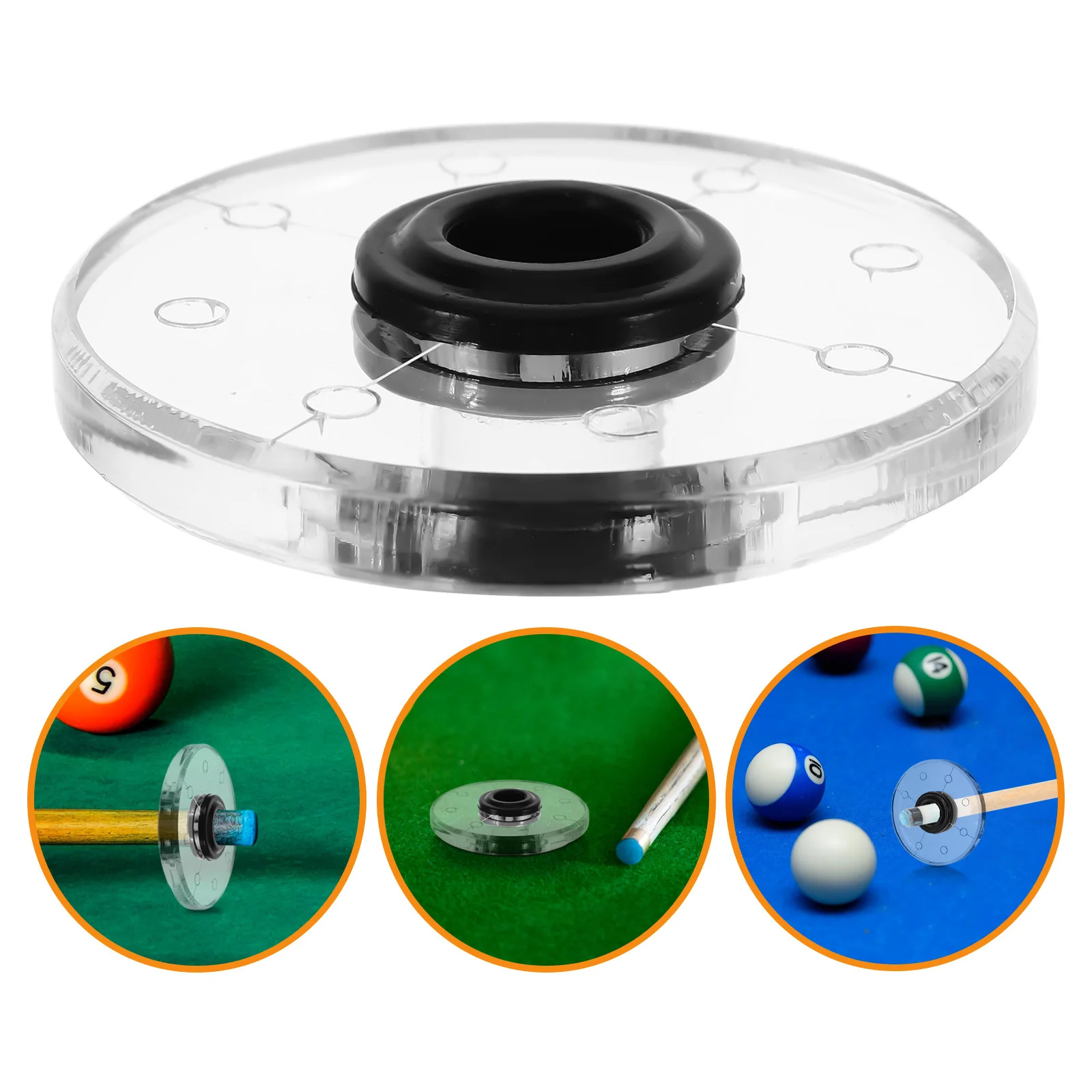 

Портативный тренажер для бильярда из черного акрила: инструмент для тренировки точности прицеливания и улучшения игры в пули