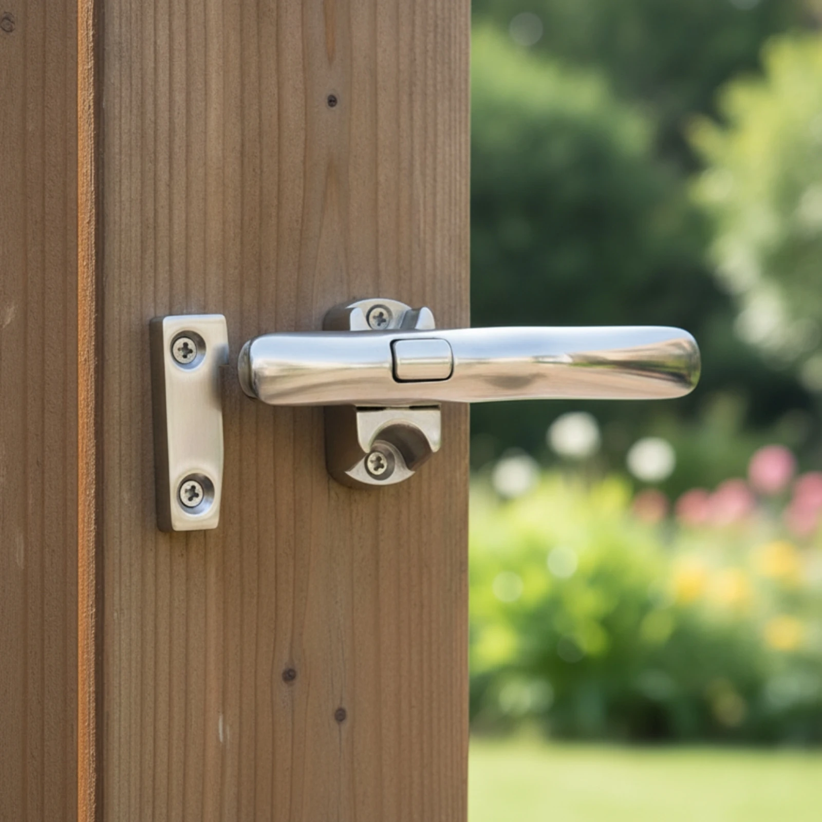Latch with Mounting Plate Marine Grade Door Latch Hardware Easy to Install Anti-Rattle for Boat Owners, Hatches, Boats