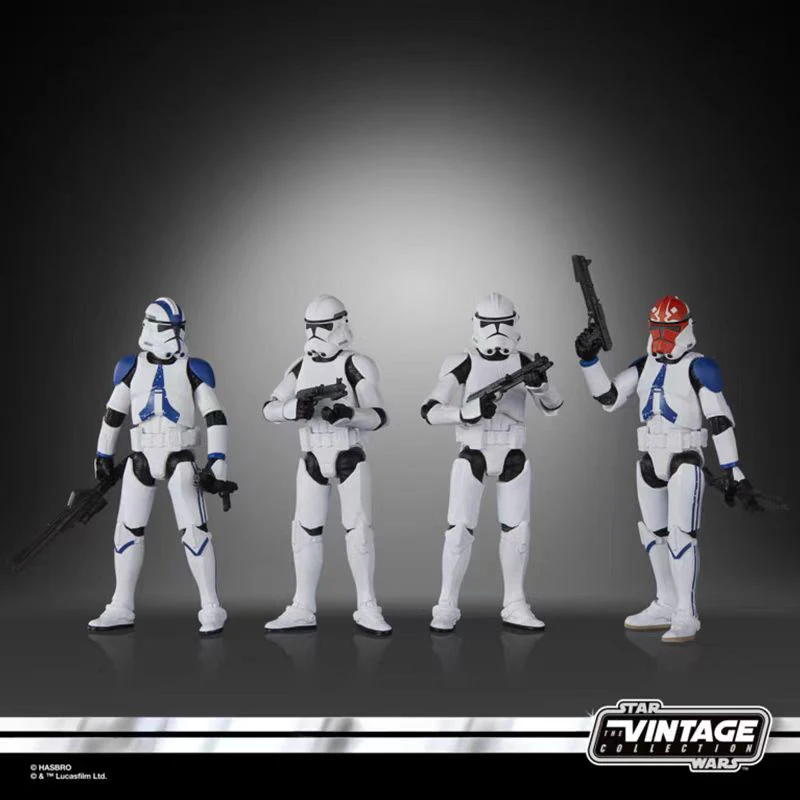 Hasbro StarWars The Vintage koleksi fase Il Clone Trooper 3.75 inci F9396 hadiah koleksi mainan untuk anak Action Figure