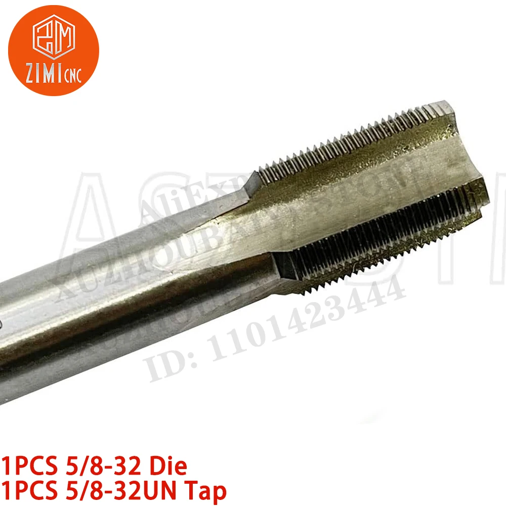 1PCS 5/8-32 다이 1PCS 5/8-32UN 탭 기계 나사 탭 둥근 스레드 다이 오른손 HSS 테이퍼 CNC 도구 금속 선반 절단 도구