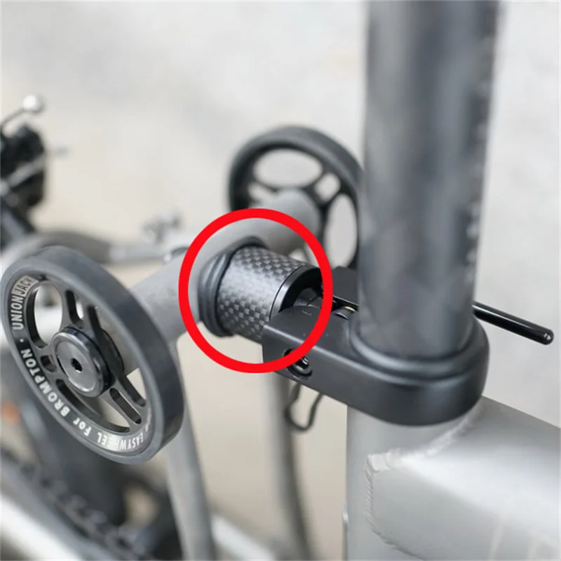 BMX carbon shock absorber+titanium screw for brompton Pline Tline suspension carbon fiber