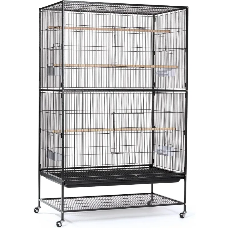 F050 Pet Products Wrought Iron Flight Cage, X-Large, Hammertone Black