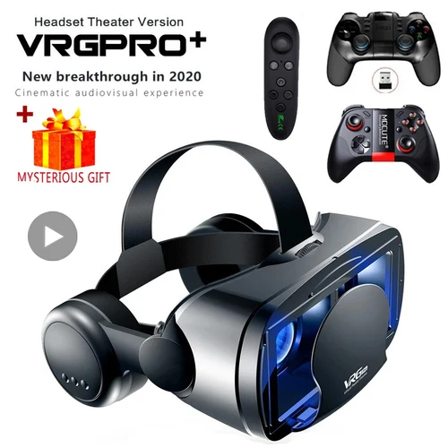 Realidad Virtual 3D VR gafas auriculares casco inteligente teléfonos inteligentes lentes de teléfono móvil con auriculares Viar binoculares dispositivo de gafas