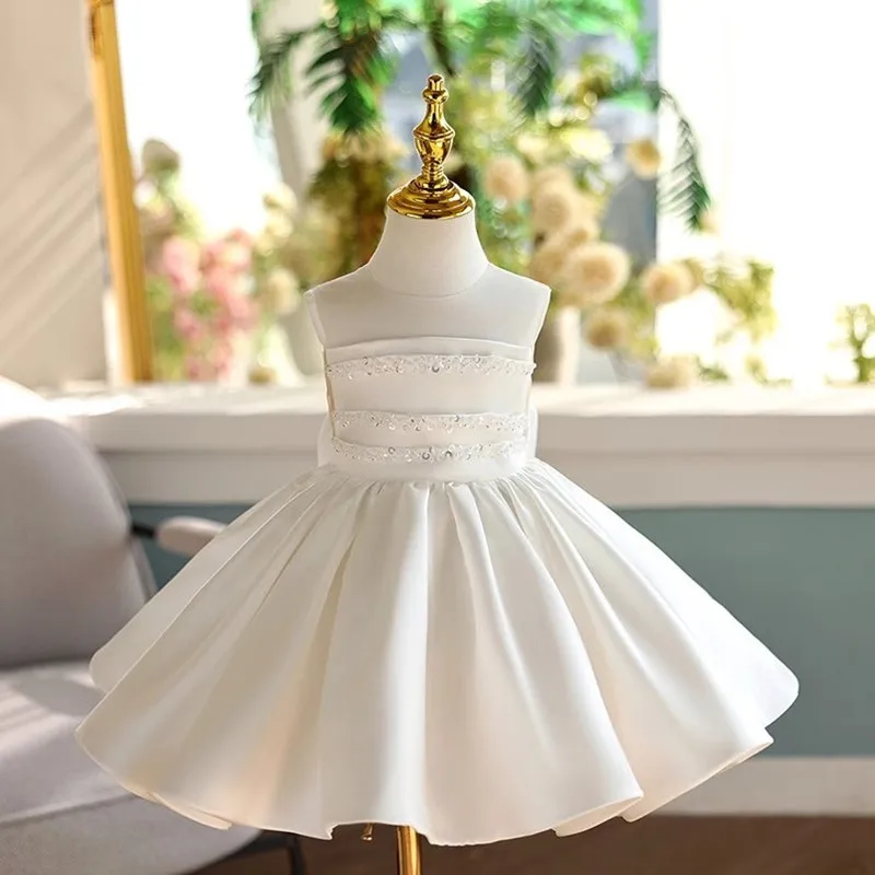 

High-End Children's Princess Costume Host Piano Performance Wedding Birthday Party Dresses For Girls A4414 Bridesmaid Dresses