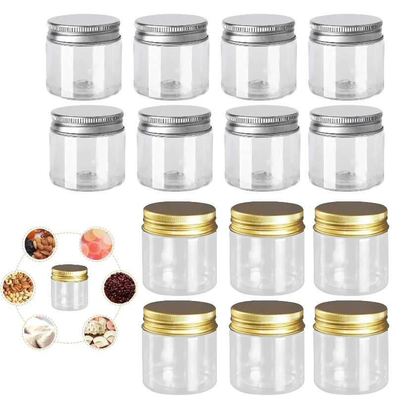 Frascos de plástico transparente de 30/50/80ml, envases cosméticos vacíos, almacenamiento reutilizable para muestras de crema, organizador de cocina de viaje líquido, 25 uds.