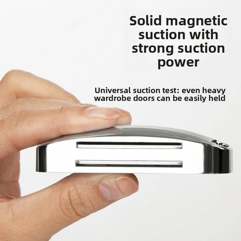 Drill-Free Magnetic Cabinet Locks No-Punch Lock Magnet Closures for Kitchen Bedroom Cabinet Door Magnetic Strips Drawer Latch