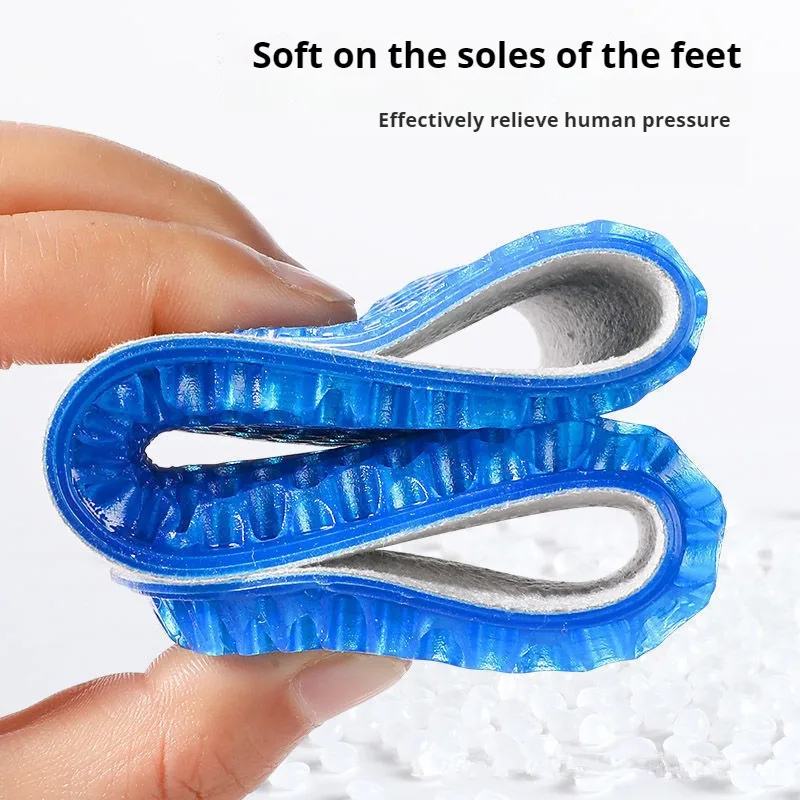 Running Sports Insole Silicone Shoes Insoles Honeycomb Soft Shock Absorption Shoes Pads Sweat Wicking Breathable Shoe Sole 1Pair