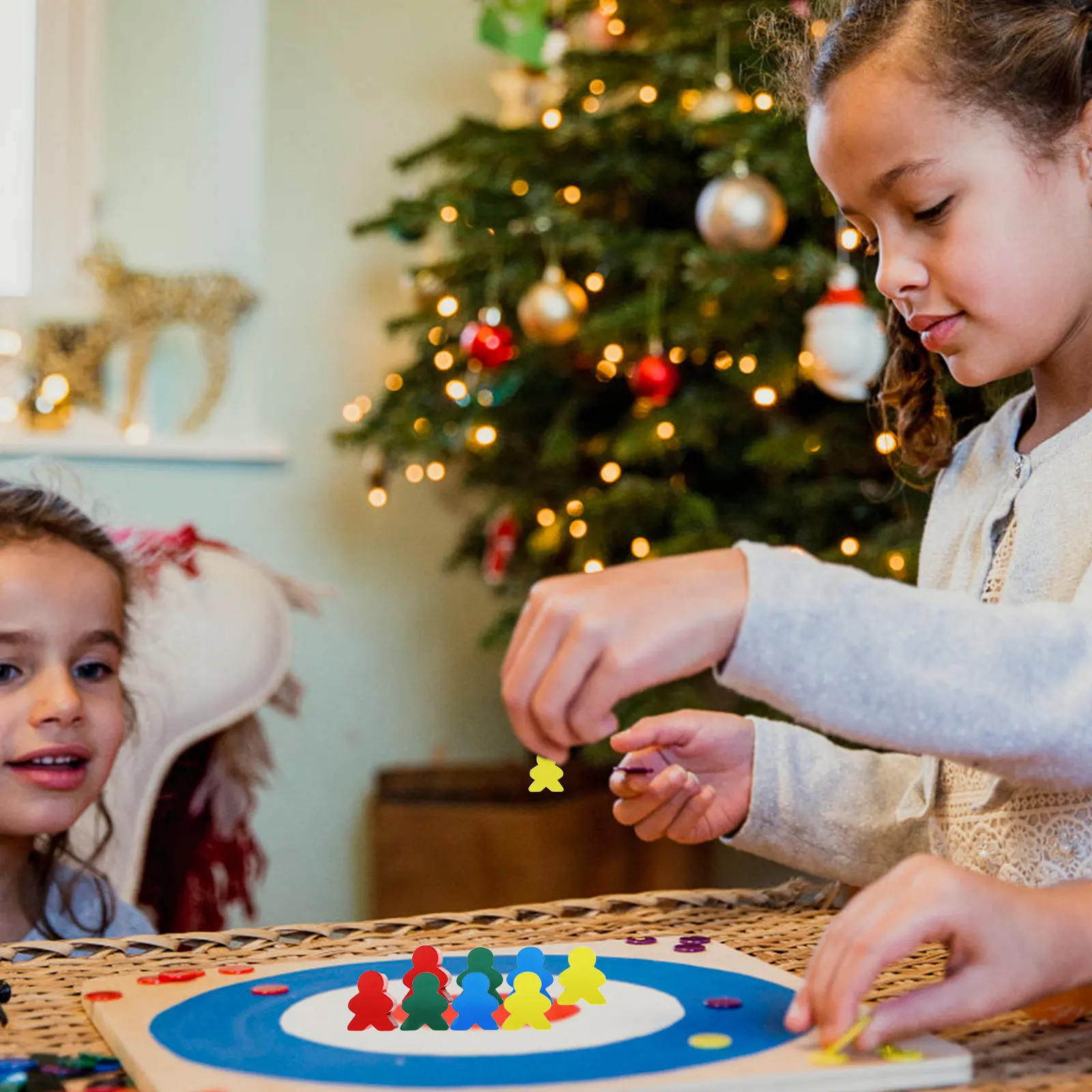 

40 штук деревянных шахматных фигур в форме человека, премиум-материал, превосходное ощущение при касании, для тренировки и наблюдения