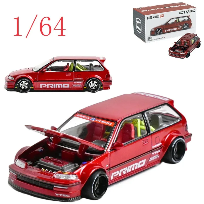 

MINIGT+Kaido House Diecast 1/64 Scale Honda Civic EF 1/64 Alloy Car Model - No. 156‌ Alloy Car Model Toys for Boys Gift