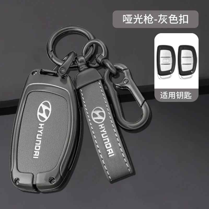 

For Hyundai ix35 i40 i20 i10 Tucson Elantra Creta Sonata Ioniq Accent Creata Car Remote Key Case Fob Cover Keychains Accessories