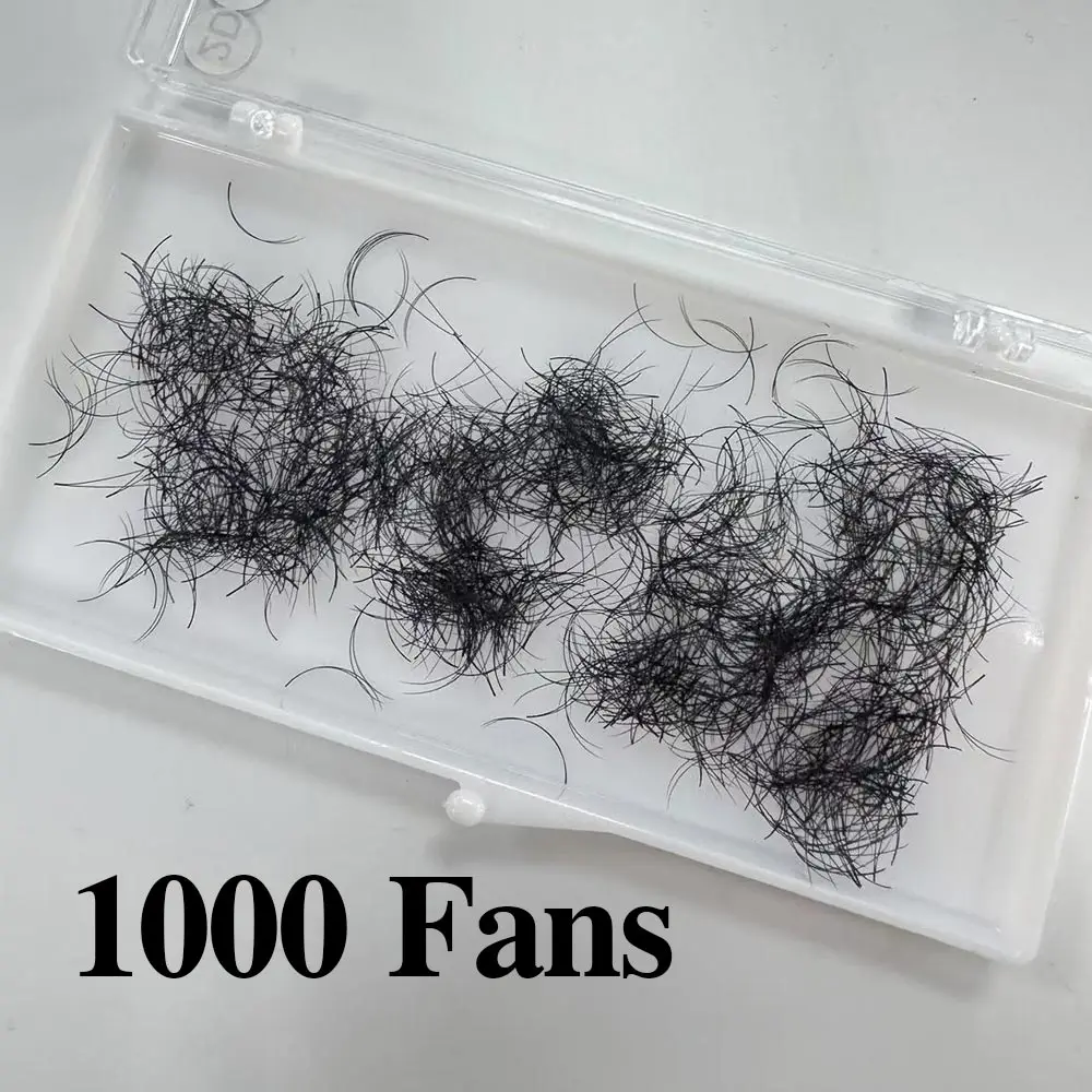 2D 0.07/0.10 Thickness 500Fans/1000Fans Thin Pointy Base Loose Fans Lashes Eyelash Extensions