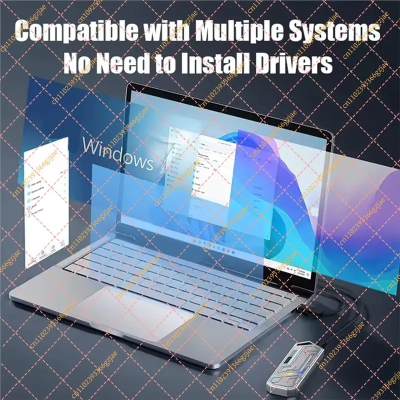 FY XB-M. 2 Nvme SSD Enclosure Adapter USB-C Interface 10Gbps USB 3.2 Gen2 Portable External Hard Drive Case For PC Laptop - view 6