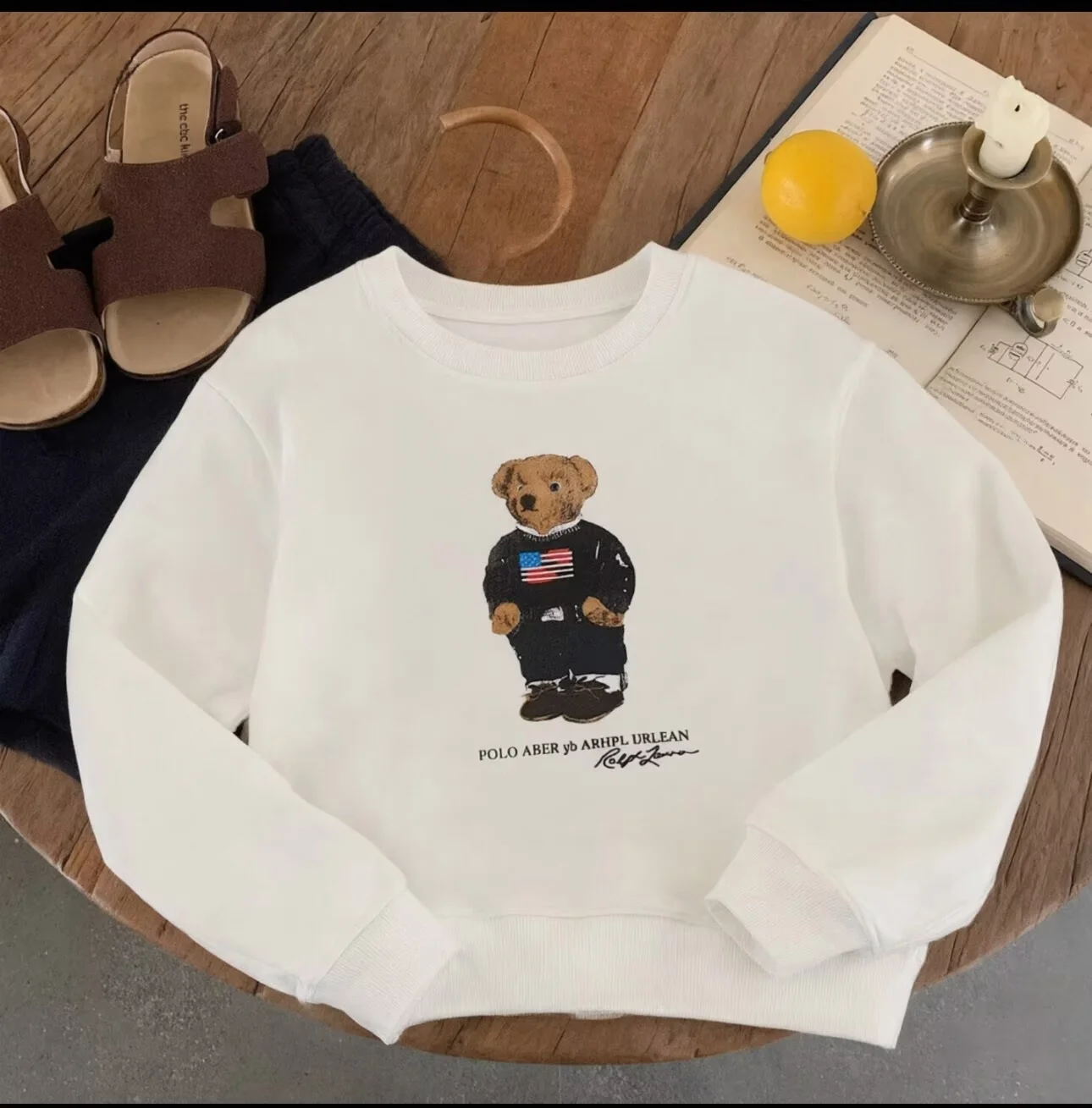 2026 Kinder-Sweatshirt mit Rundhalsausschnitt und Zucker-Design, Herbst-Neuheit, Kinder-Cartoon-Teddybär-Sweatshirt mit Rundhalsausschnitt, Süßes Baby-Muster – Detail 4