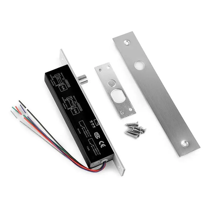 ?DC12V Electric Bolt Lock Mortise Deadbolt  2000Kg/4409Lb Force Narrow Type Circuit For Enhanced Daily Security