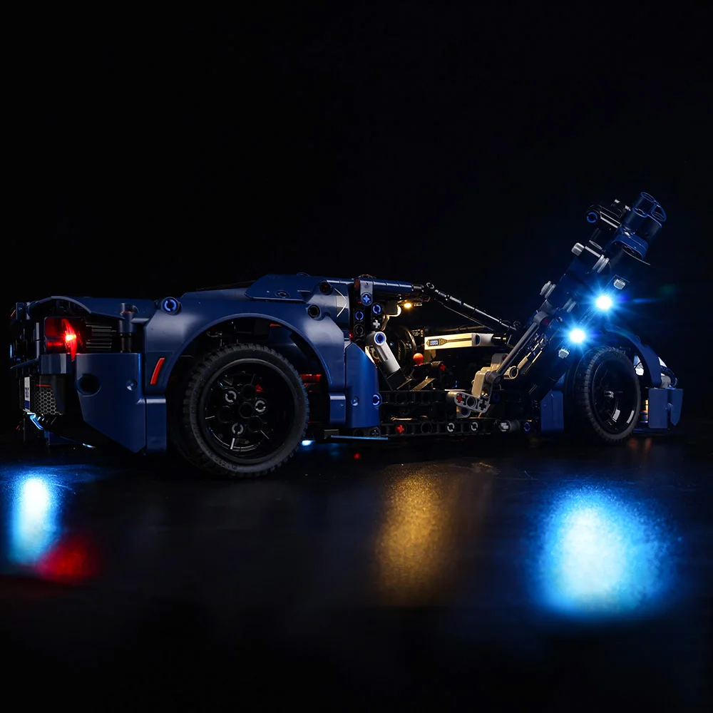 Led Lighting For Building Blocks 42154 Technic Speed Champions Ford GT Car (NOT Include the Model) LED Kit Toys